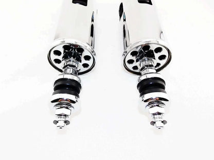Chrome Rear Shock Absorbers for Harley Davidson FXST Softail Standard (2007)