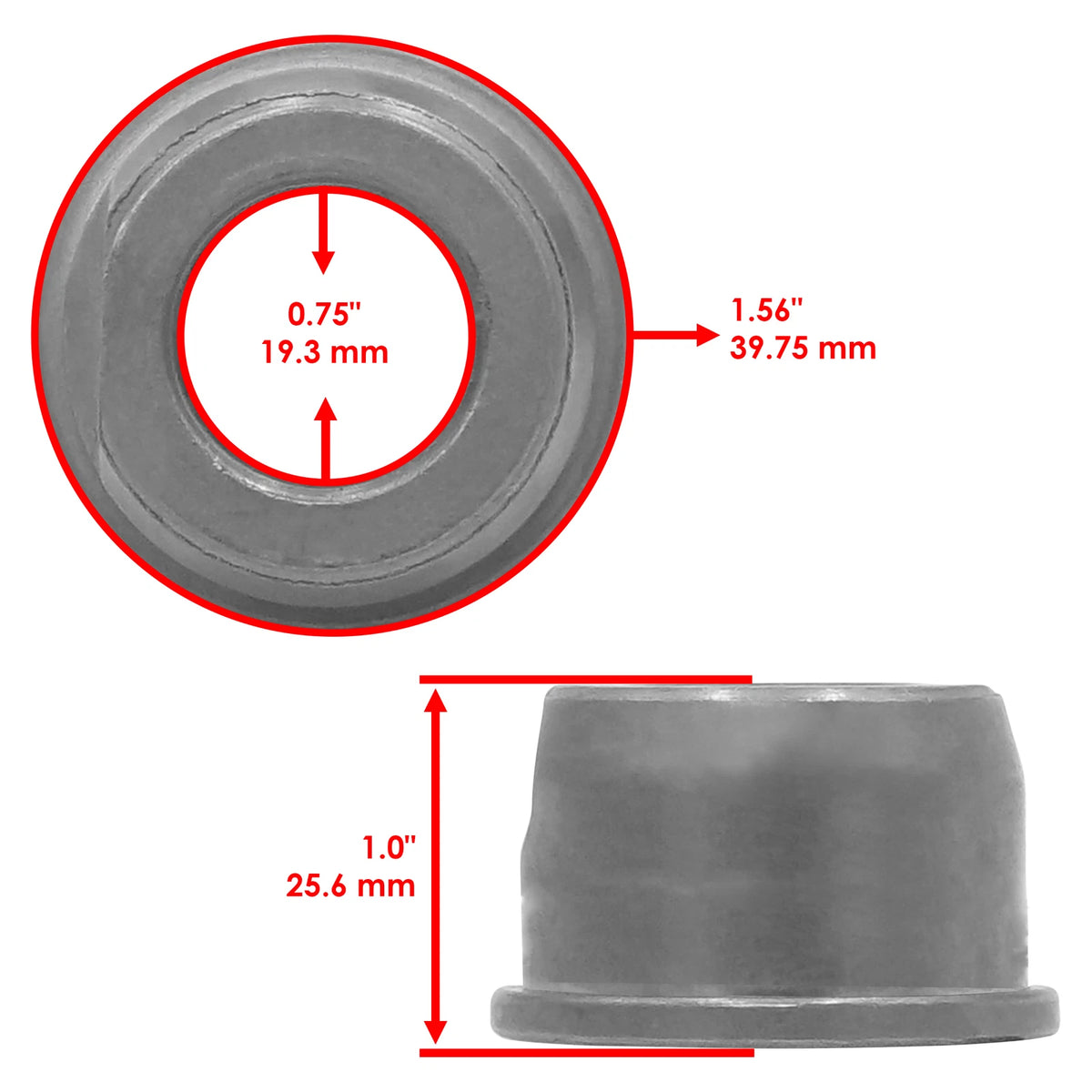 Front Wheel Bushing Bearing for John Deere Sabre 1642HS (BU9005ZA205RO)