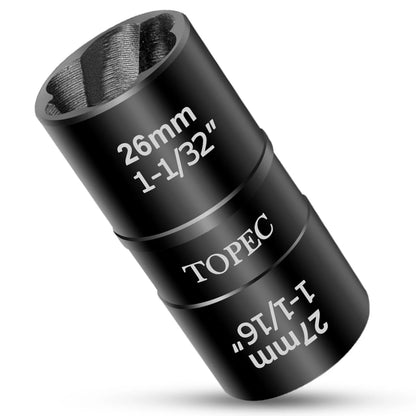26mm x 27mm Flip Lug Nut Extractor for Automotive