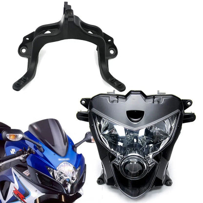 Front Headlight with Upper Fairing Stay Bracket for Suzuki GSXR600 GSXR750 (2004–2005)