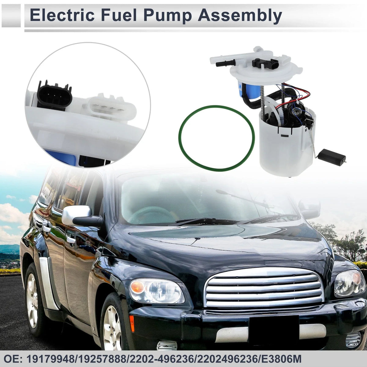 Fuel Pump Assembly for Chevy HHR (2009–2011) L4 2.2L 2.4L No. 19179948/E3806M