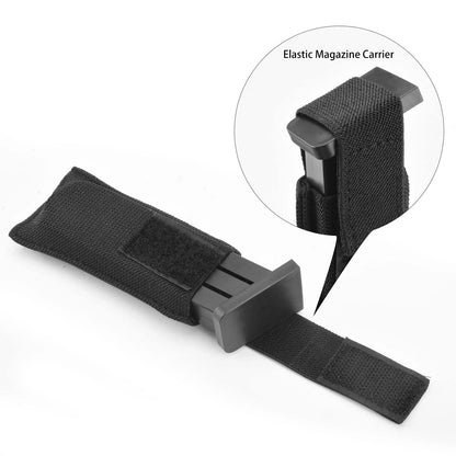 2X Horizontal Magazine Concealed Carrier for Pistol (Black)
