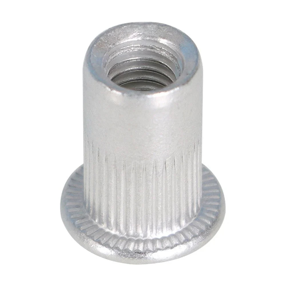 Set of 100 M6 Flat Head Aluminum Rivet Nuts for Various Models