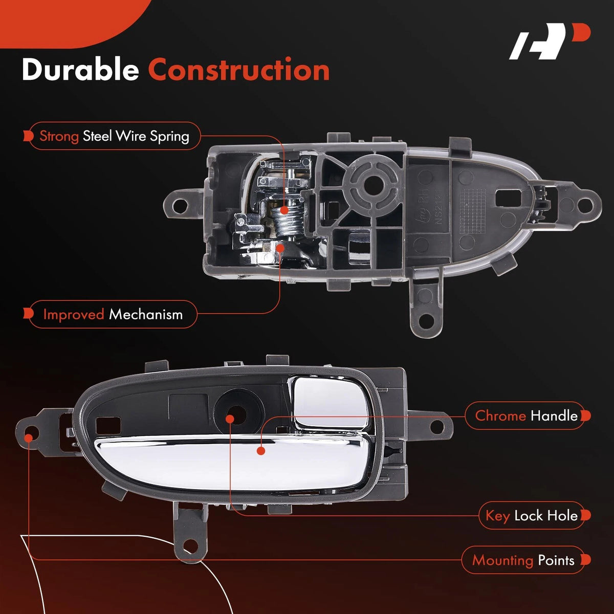 A-Premium Door Handle for Nissan Altima Maxima (80670-JA00B, 80670JA00B, 81565)
