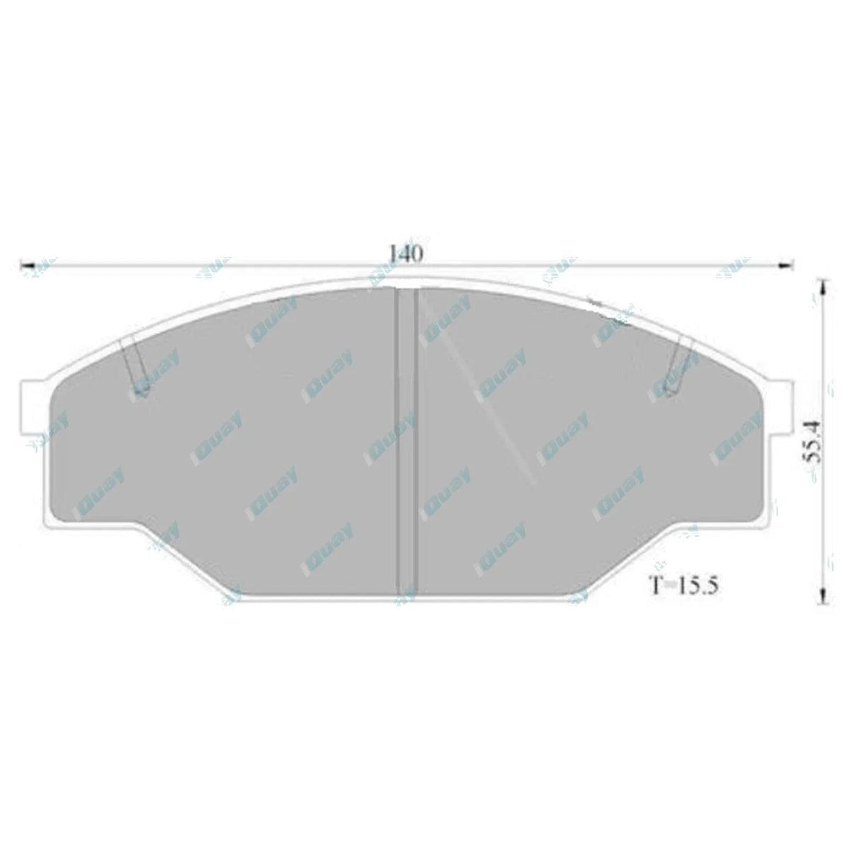 Front Disc Brake Pad Set for Toyota Hilux 2x4 Ute LN85 LN86 RN85 1988~1997 RWD