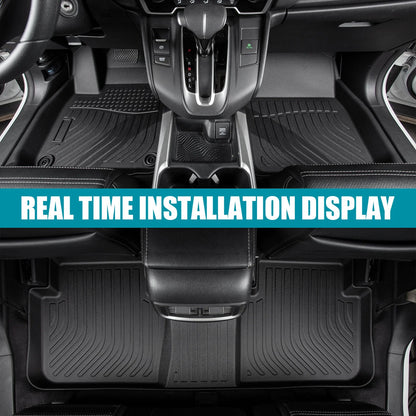 Set of 2 TPE Rubber All Weather Floor Mats for Ford Escape (2020–2024)