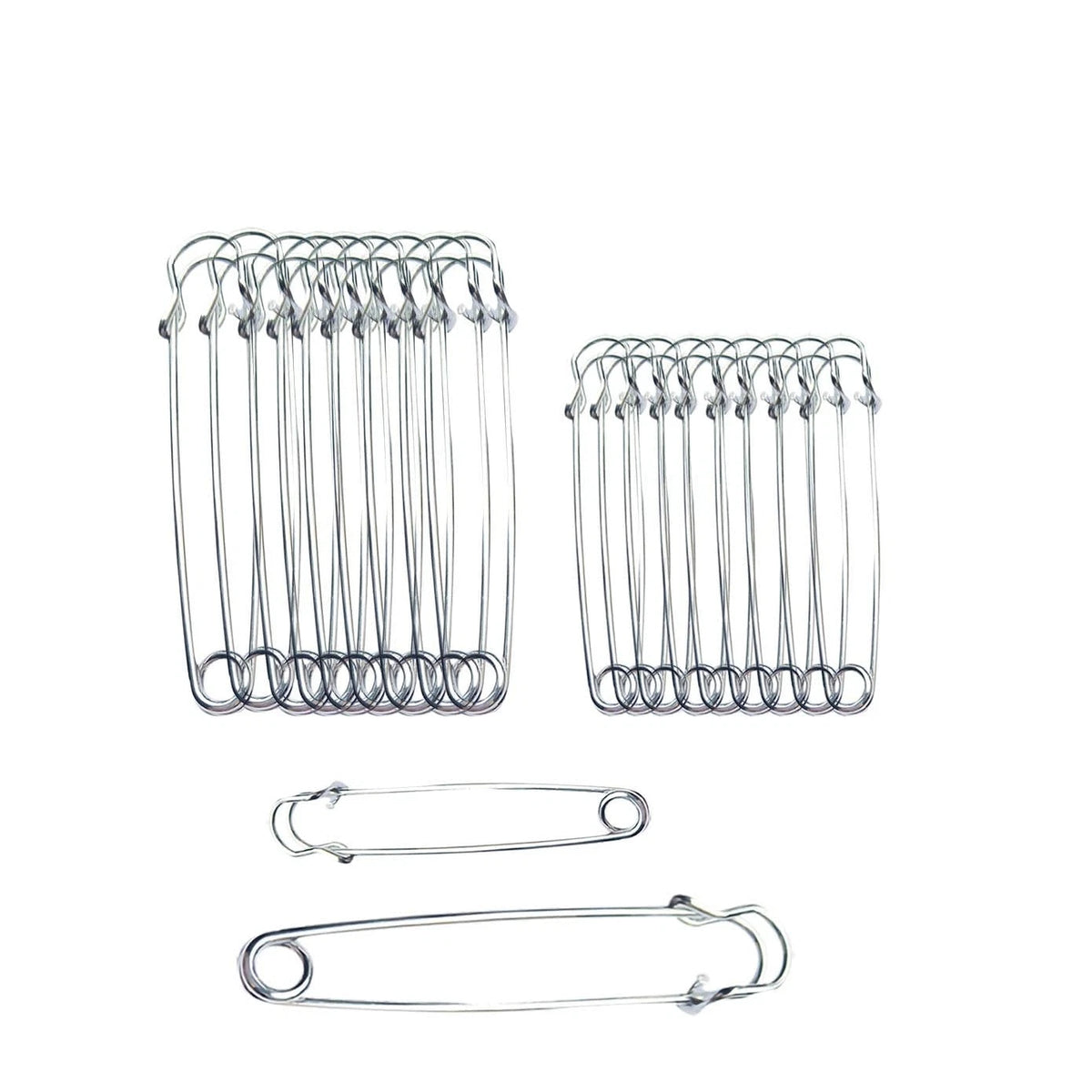 20PCS Large Safety Pins for Heavy Duty Use (4Inch & 3Inch)