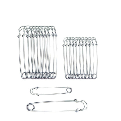 20PCS Large Safety Pins for Heavy Duty Use (4Inch & 3Inch)