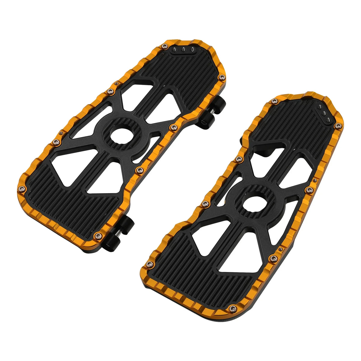 Driver Footboards for Harley Street Road Glide (2009–2023) Black Gold