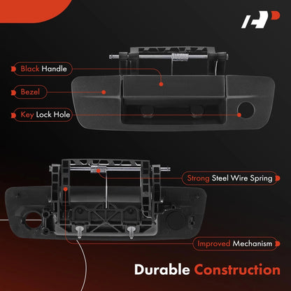 Tailgate Handle for Dodge Ram 1500 2009–2010, Ram 2500, Ram 3500, 68044904AF, 68044904AD, 68044904AB, 83201