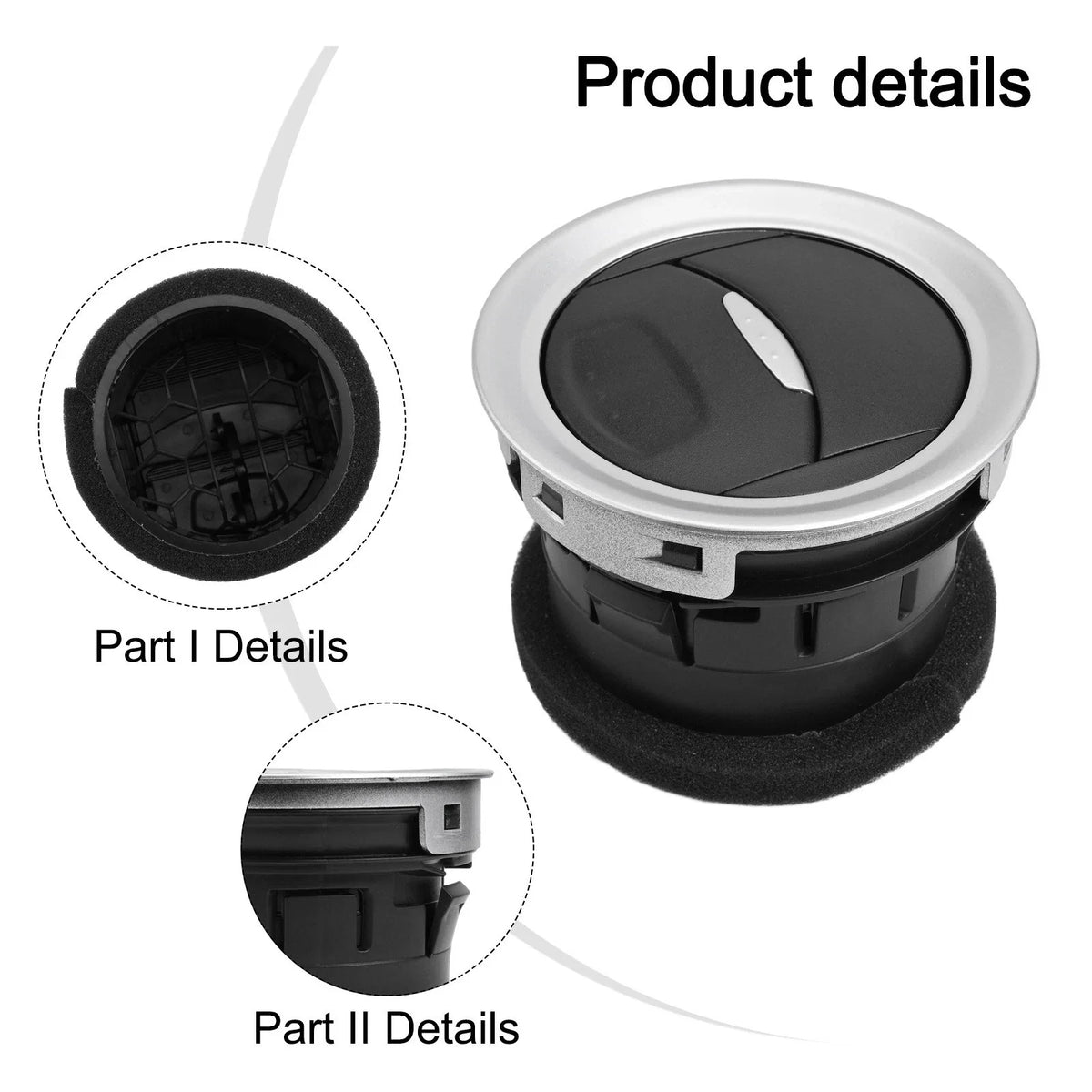Dashboard Side Air Vent Trim for Ford Fiesta (2017)