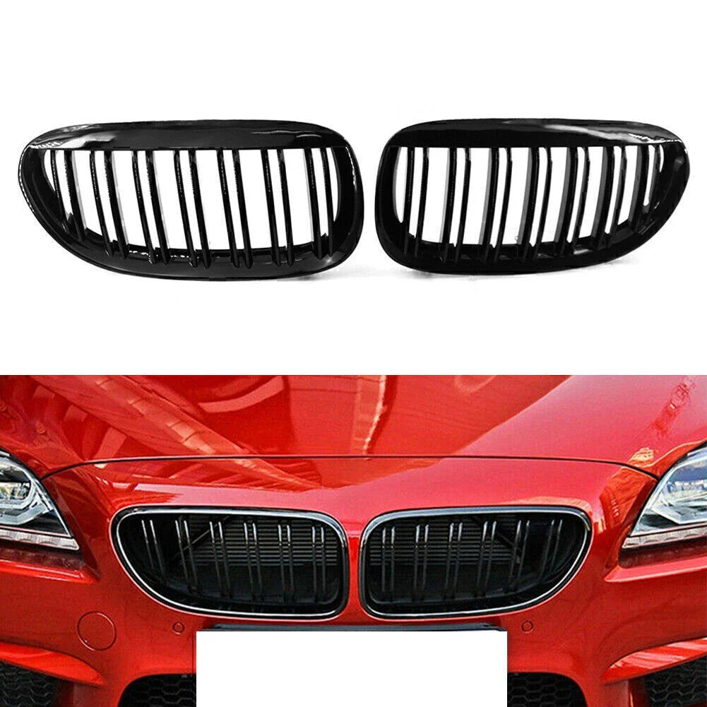 1 Pair ABS Front Kidney Grille for BMW E63 E64 650i M6 (2004-2010)