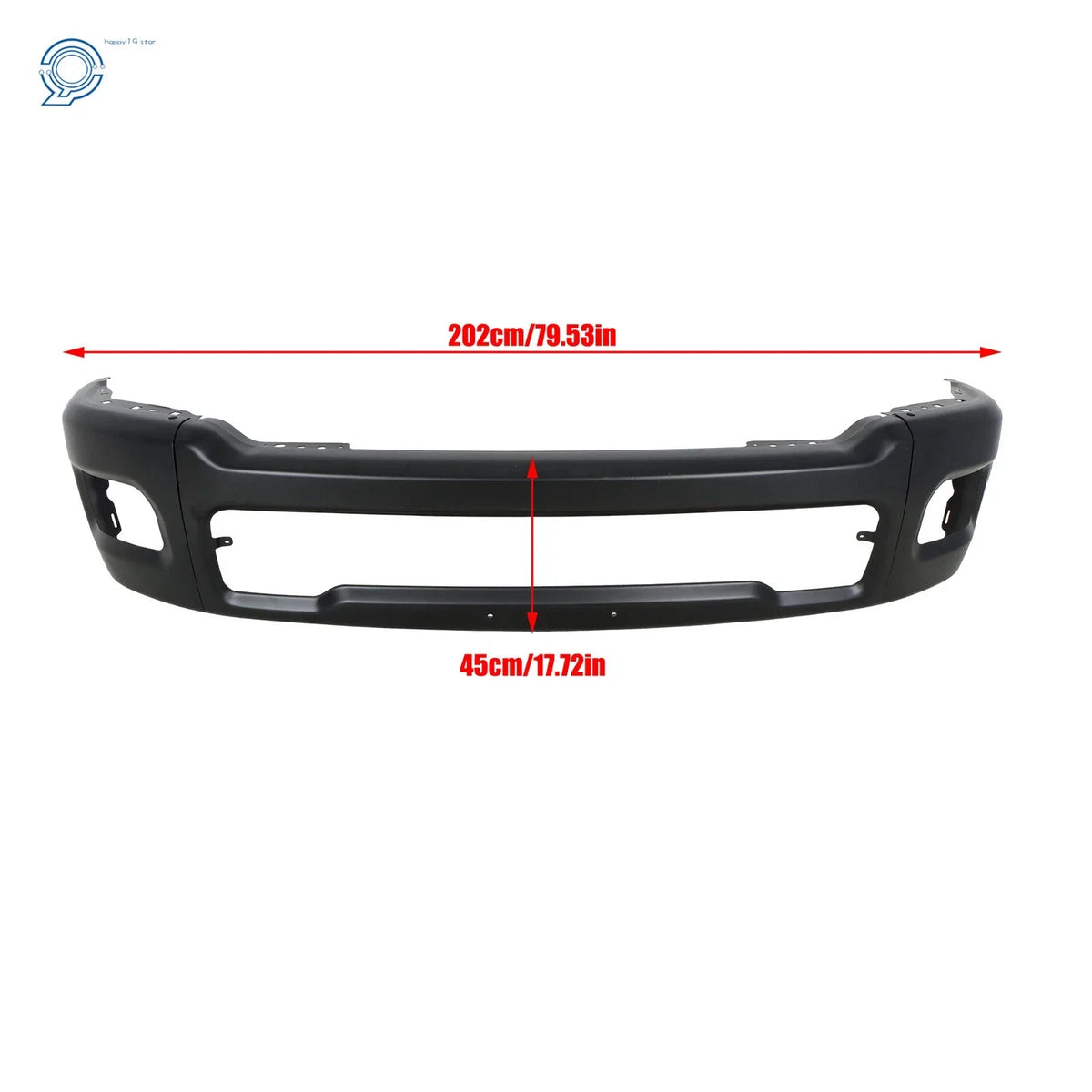 Front Bumper Face Bar Steel with Fog Light Holes for Dodge RAM 1500 (2025)
