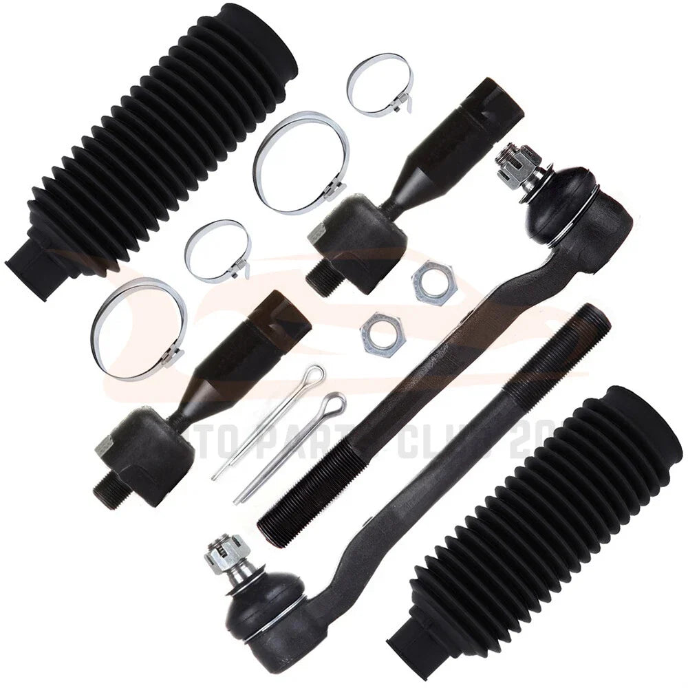 Set of 6 Steering Tie Rod Rack and Pinion Bellows for Toyota 4Runner (1996–2002)