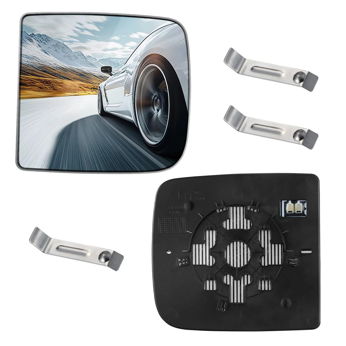 Heated Towing Mirror Glass Upper Left for Ram 1500 2500 3500 (2009–2010)