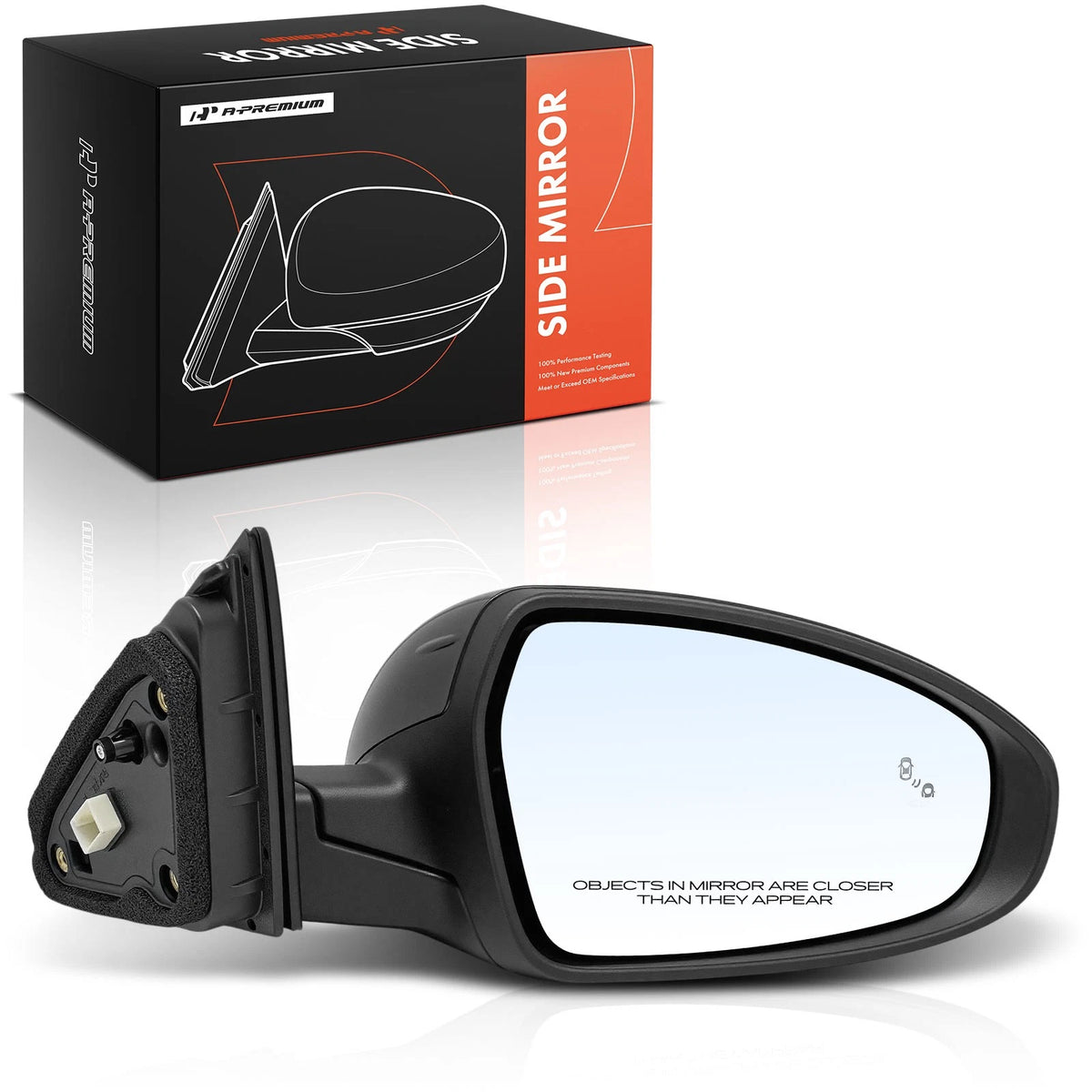 Passenger Side Power Mirror for Kia Forte (87620-M7071, 87620-M7091)