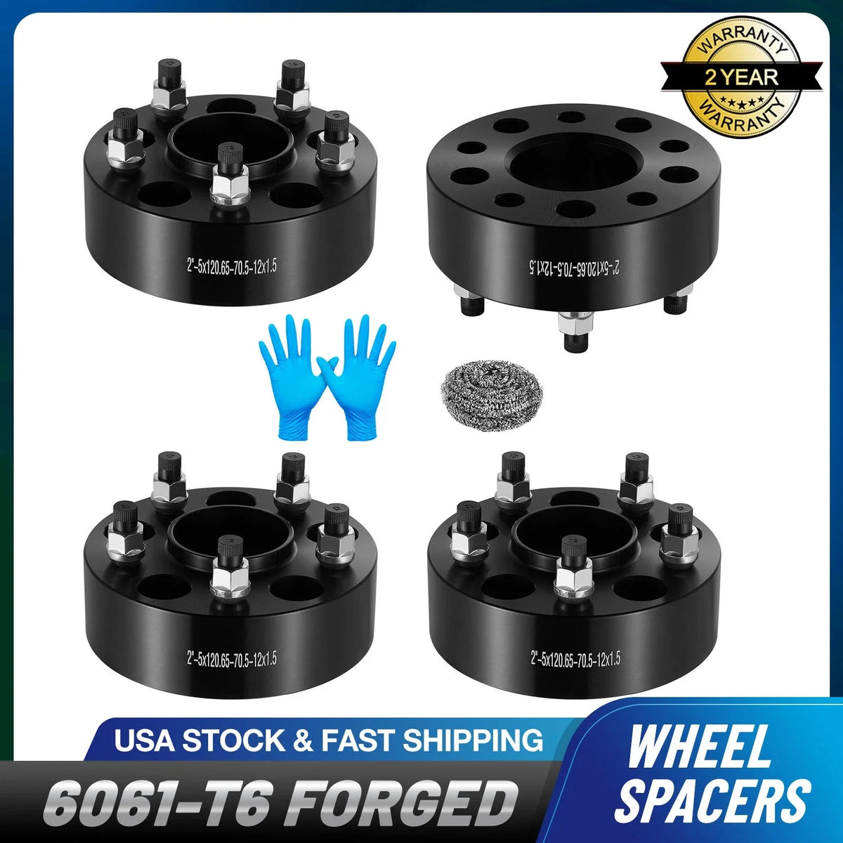 4Pcs 2 Inch Hub Centric Wheel Spacers for Chevrolet S10 (1982–2004)