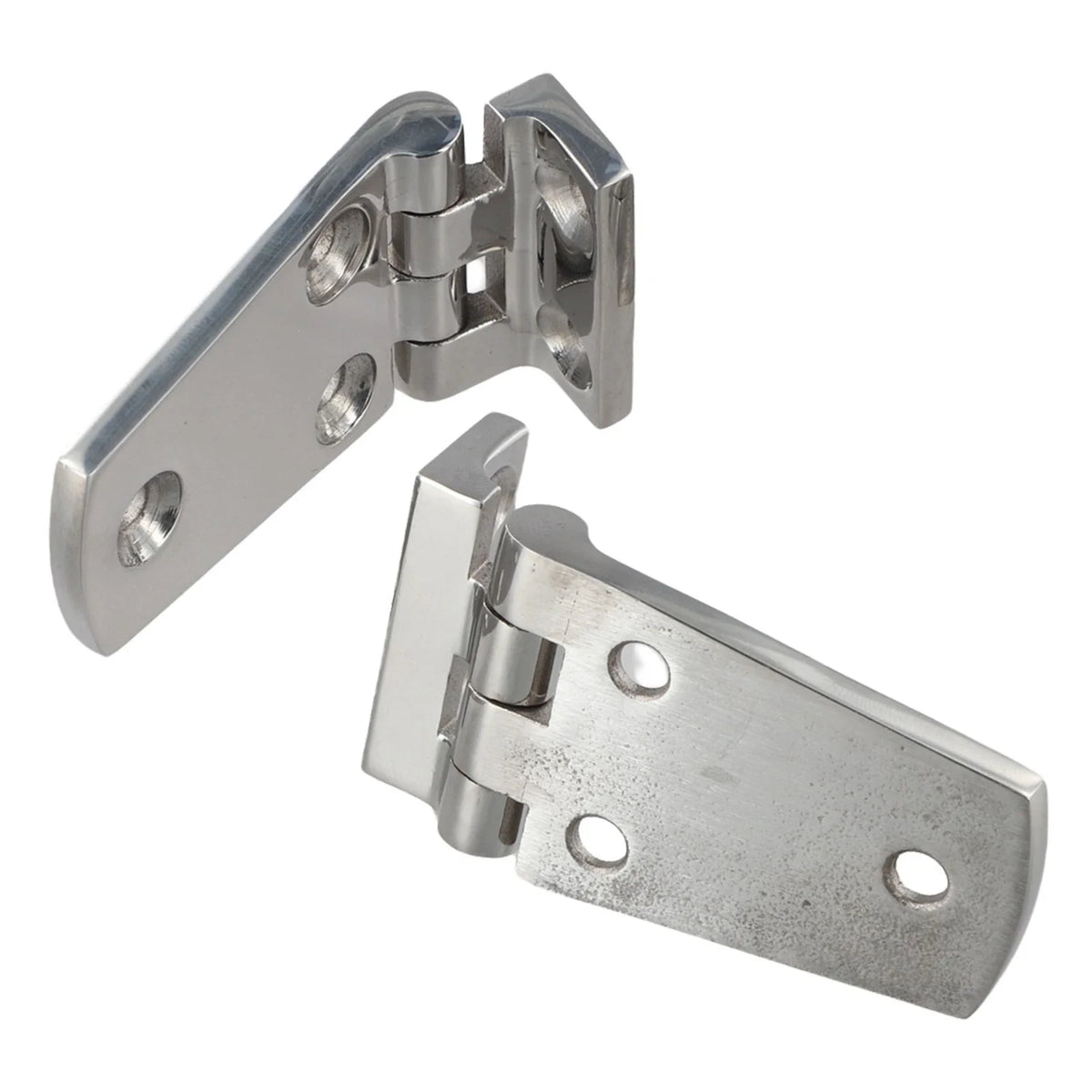2X Stainless Steel Hinge Set for Recessed Hatch (Marine Use)