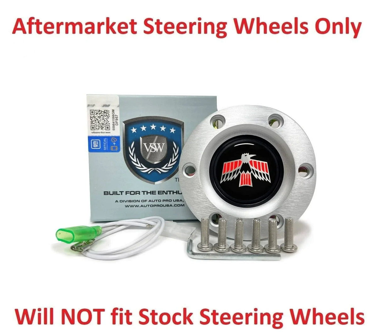 Horn Button Brushed 6 Hole Replacement for 1967–1969 Pontiac Firebird