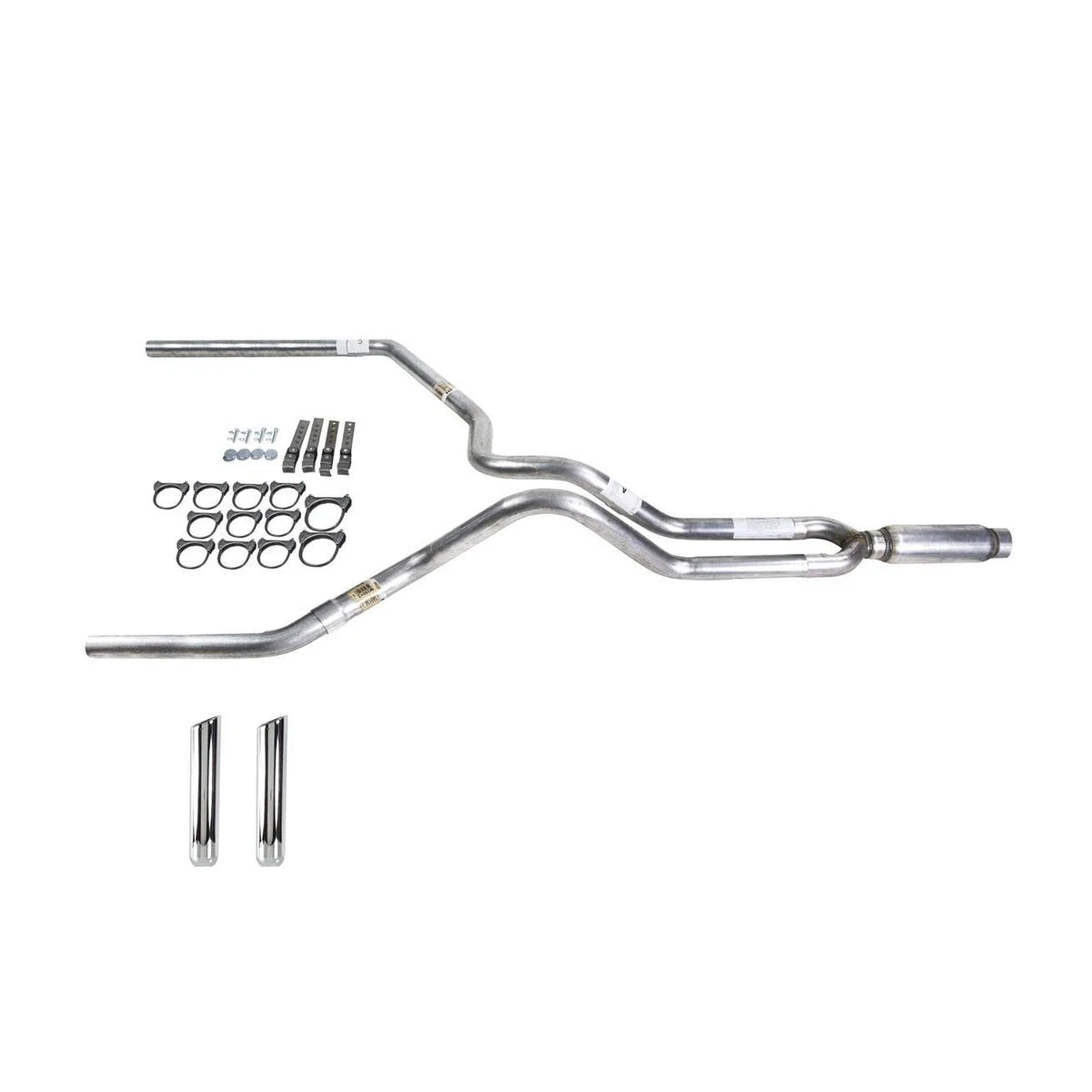 Dual Exhaust 2.5" MA Pipe Glass Pack Muffler for Ram (2009–2013)
