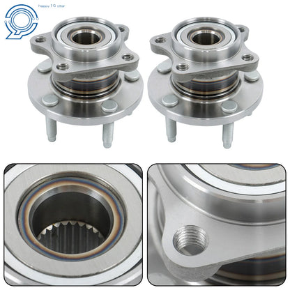 Set of 2 Rear Wheel Hub Bearings for Ford Edge AWD (2007–2010)