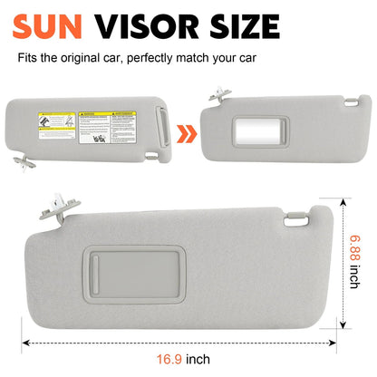 Driver Left Side Sun Visor Replacement for Compatible Vehicles