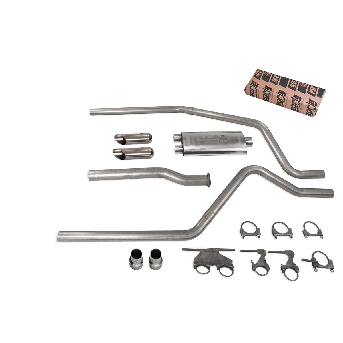 3" Dual Exhaust Kit for Dodge Ram 1500 (2019–2025) - Borla Pro SS Muffler SC Tip