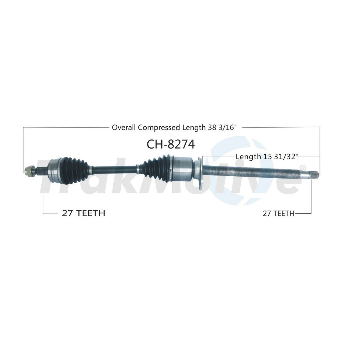 SurTrack CH-8274 CV Axle Shaft for