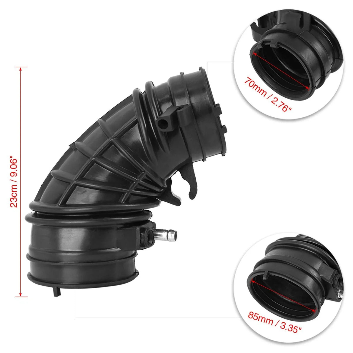 Rubber Air Intake Hose Boot for Acura RSX (2002–2006) & Honda CRV (2002–2004)