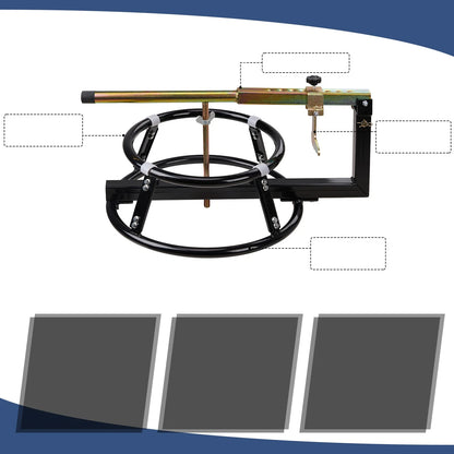 Portable Motorcycle Tire Changing Stand with Bead Breaker for 16in - 21in Tires
