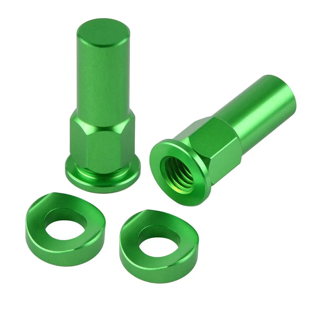 CNC Rim Lock Nuts Washers for Kawasaki KX KXF KDX KLX KFX (200–450)