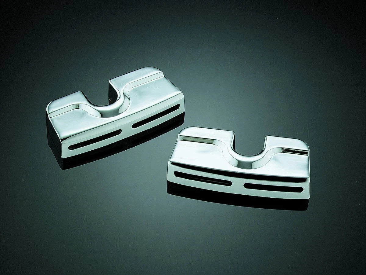 Chrome Spark Plug/Head Bolt Covers for Motorcycles (8323)