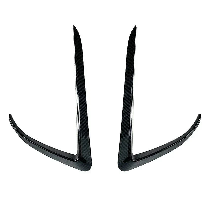 Adhesive Front Bumper Side C Canards Covers Trims for Tesla Model 3 (2017-2023)