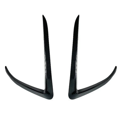 Adhesive Front Bumper Side C Canards Covers Trims for Tesla Model 3 (2017-2023)