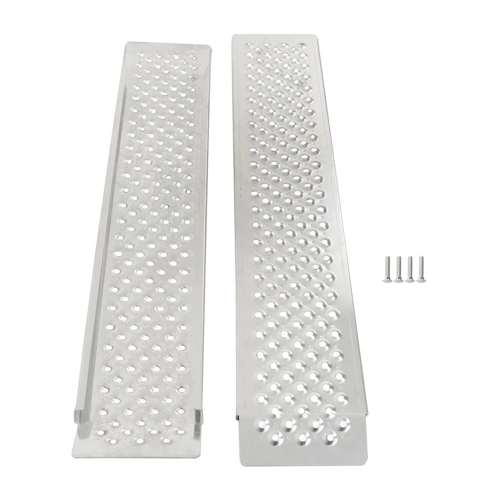 1 Pair 47.2" Aluminum Motorcycle Loading Ramp for ATV SnowBlower
