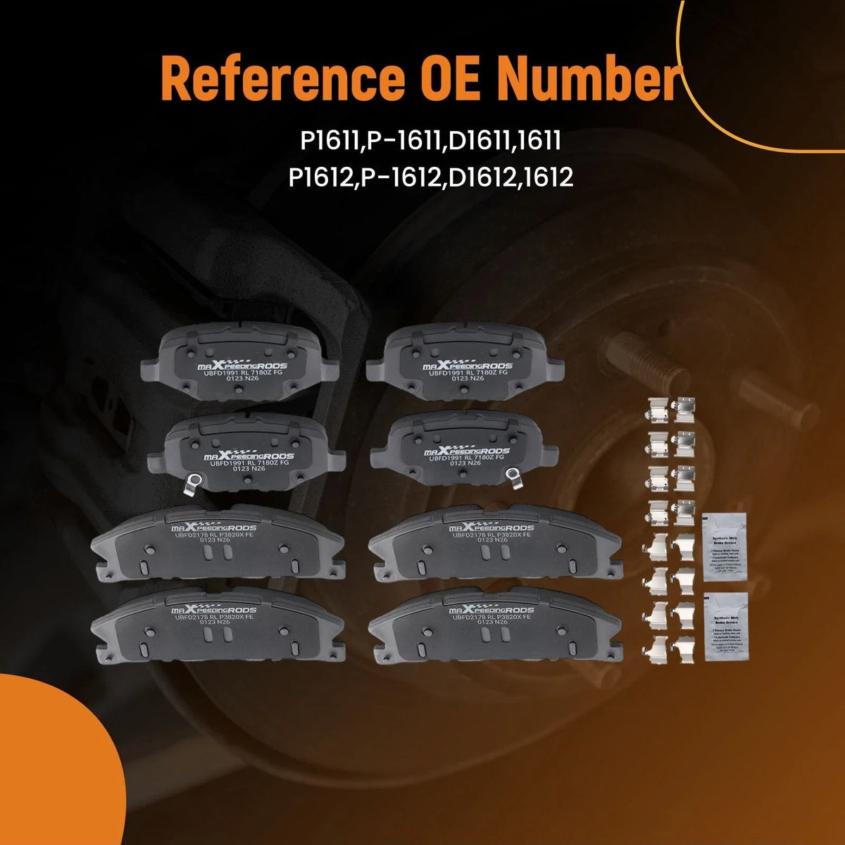 Brake Pads Kit for Ford Police Interceptor Sedan/Utility (2013–2019)
