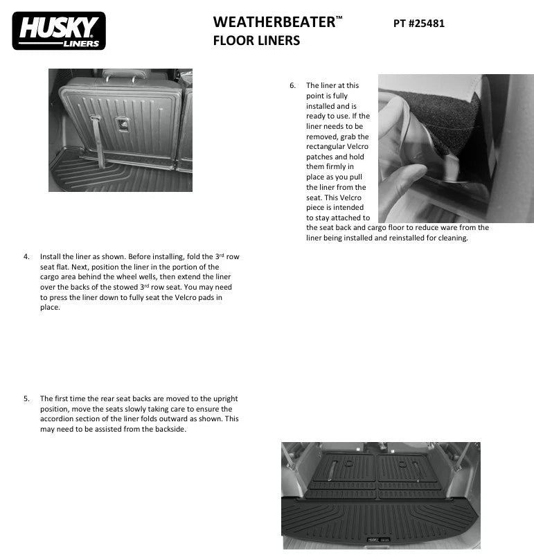 Husky Liner WeatherBeater Rear Cargo Liner for Mazda CX-90 (2024–2026) 25481