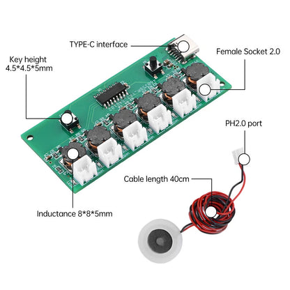 Type-C DC5V Ultrasonic Mist Maker Atomizing Module Humidifier 3W