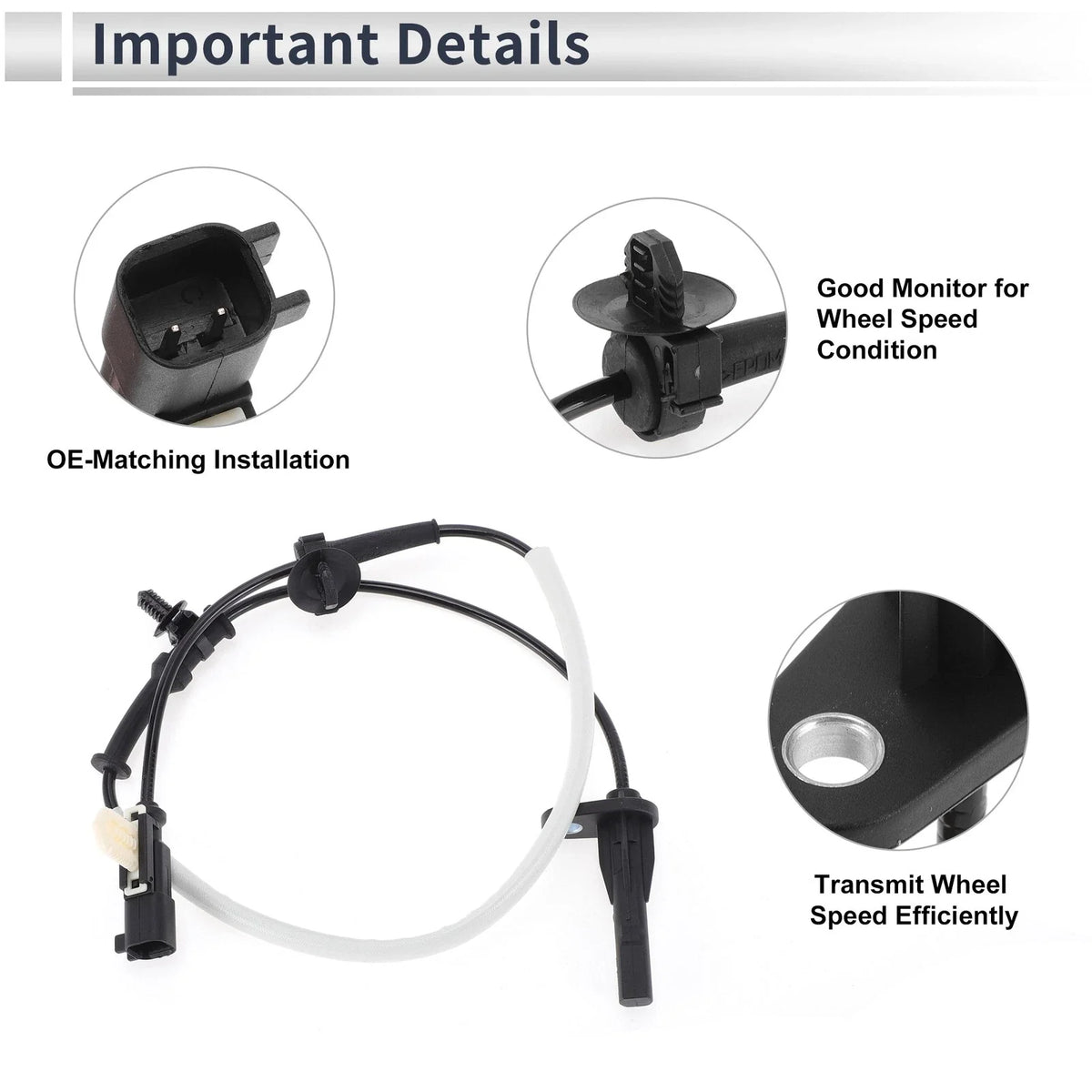 ABS Wheel Speed Sensor No. 23233799 for Chevrolet Colorado (2015–2022) Rear Right