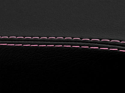 Leather Console Lid Armrest Cover for Chevrolet Malibu (2013–2015) Pink Stitch