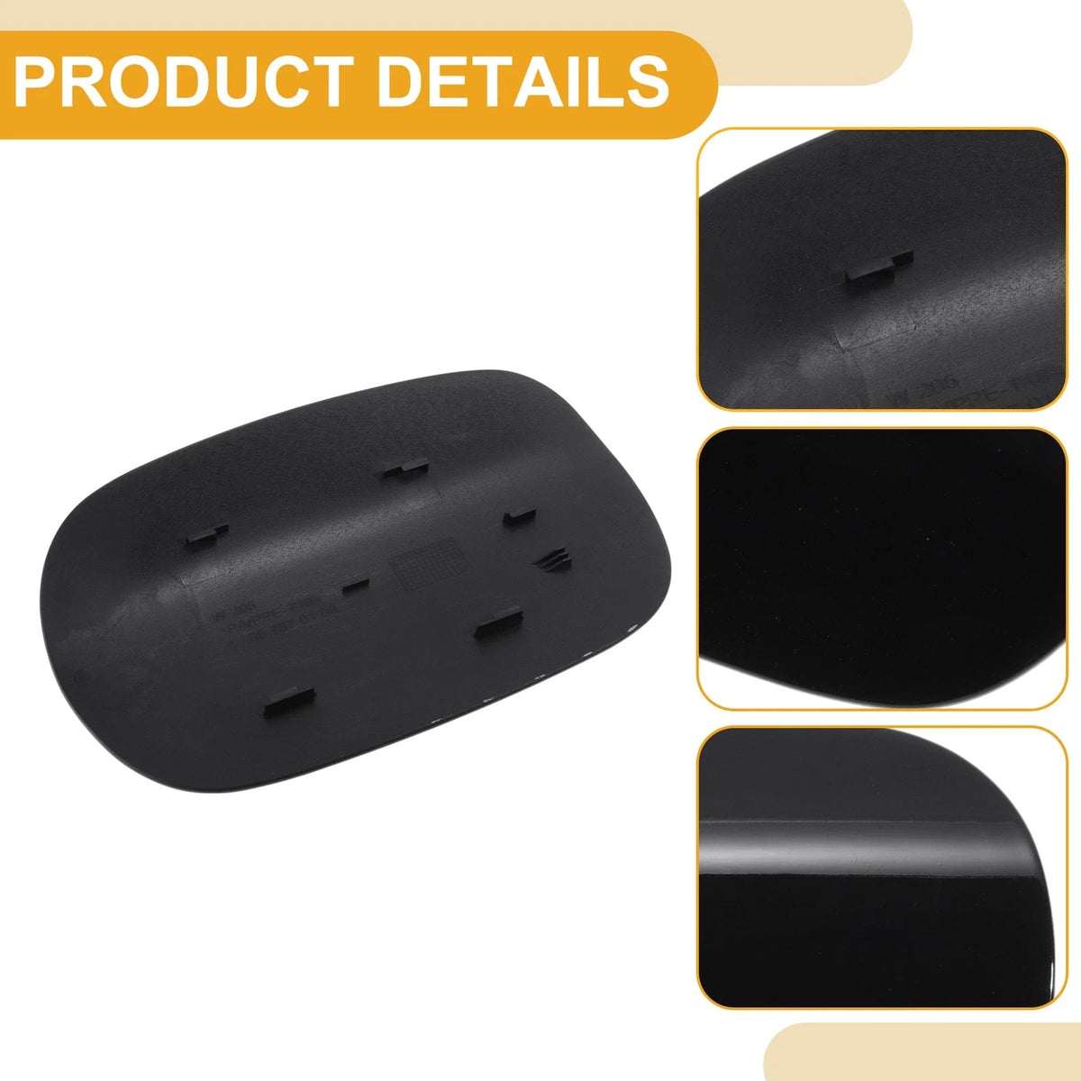 Fuel Tank Door Cap for Mercedes-Benz C180 C200 (No.2057570106) Black
