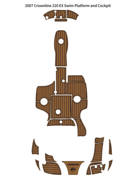 EVA Foam Teak Deck Flooring Mat for Crownline 220EX (2007)