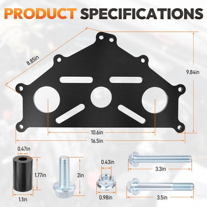 Engine Safe Stand Adapter Plate Set for Chevy LS LT BBC SBC (Heavy Duty)