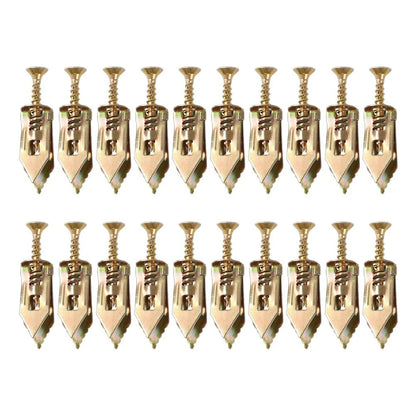 Expansion Screws Set of 20 for Drywall and Gypsum Installation