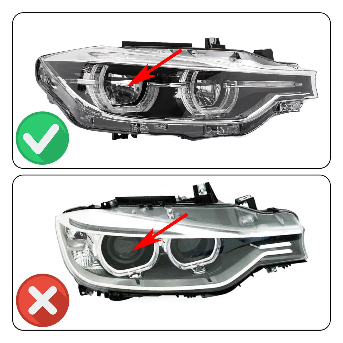 LED Right Headlight for BMW 3 Series F30 (2016–2019) 63117419630, 8738716