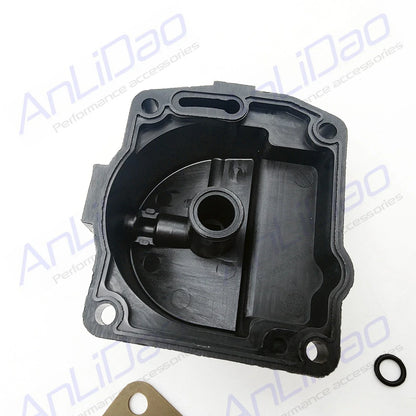 2Pcs Carburetor Float Bowl Chamber w/Gasket for Johnson Evinrude (0433000, 766418)