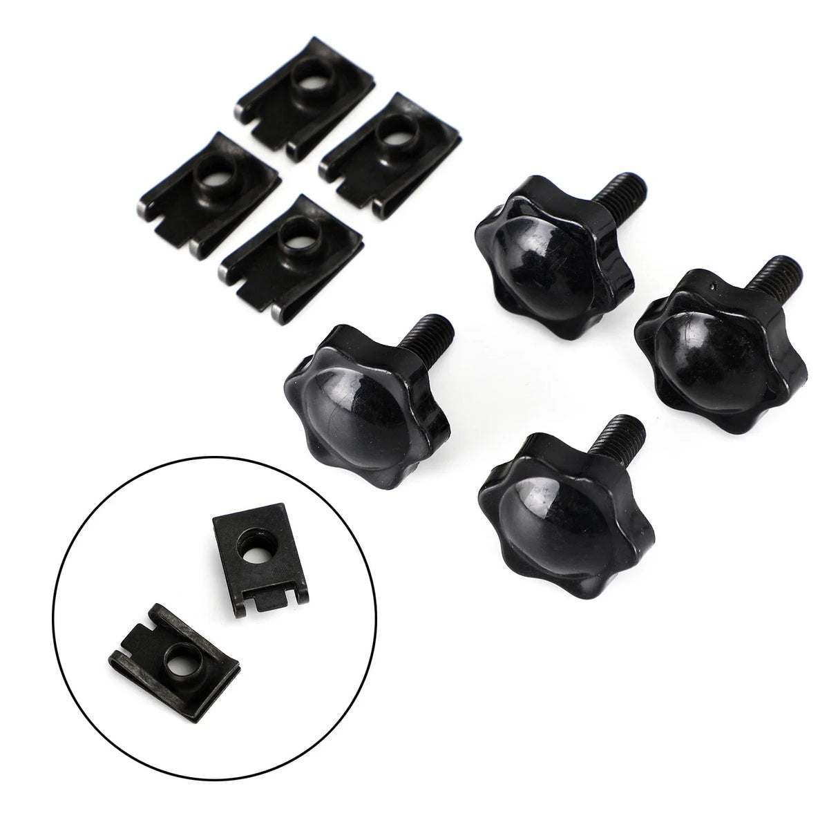 Set of 4 Saddlebag Lever Lock Bolts Nuts for Harley Glide King Touring (1996–2019)