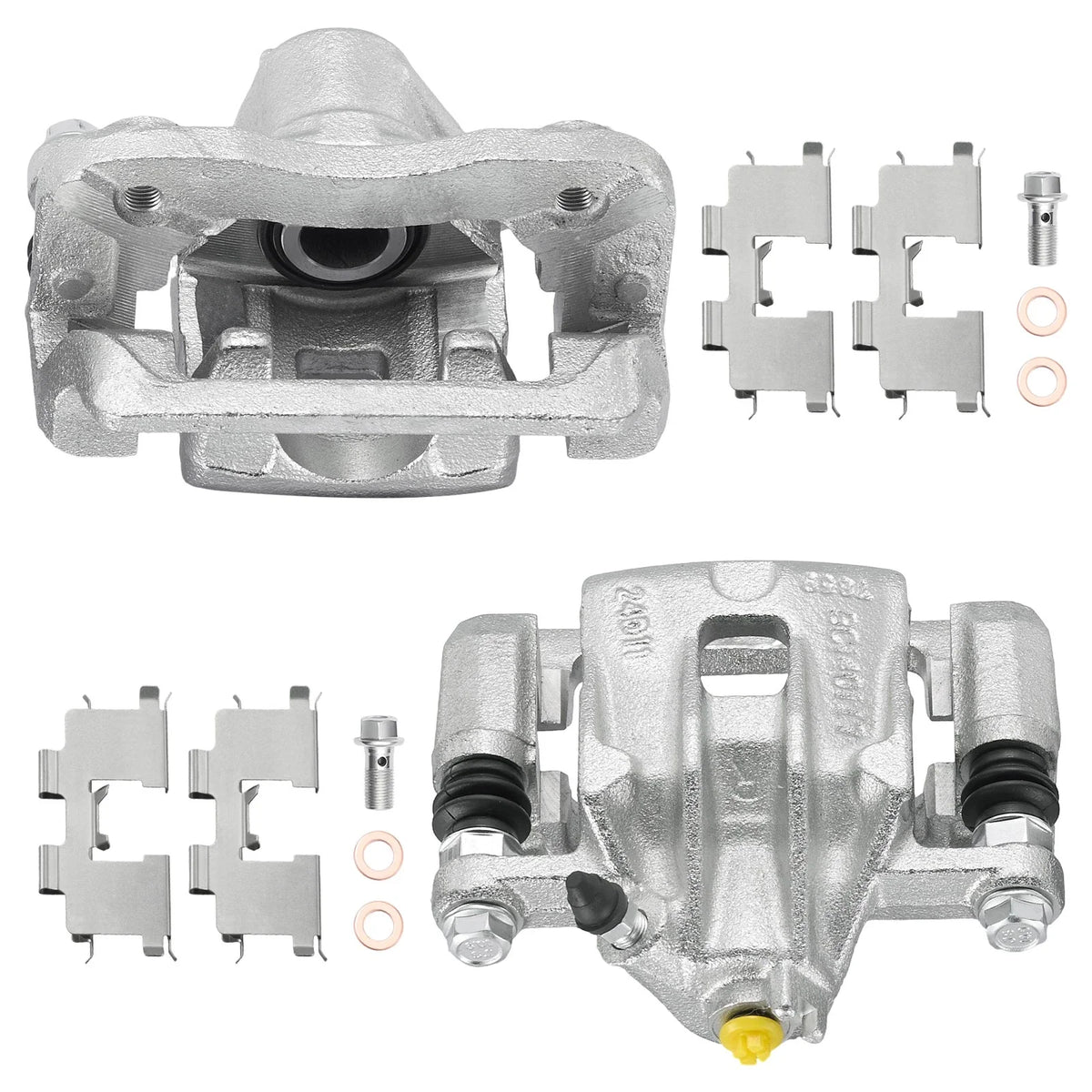 2x Rear Brake Calipers with Bracket for Hyundai Elantra 2.0L (2007–2010) 19-B3457