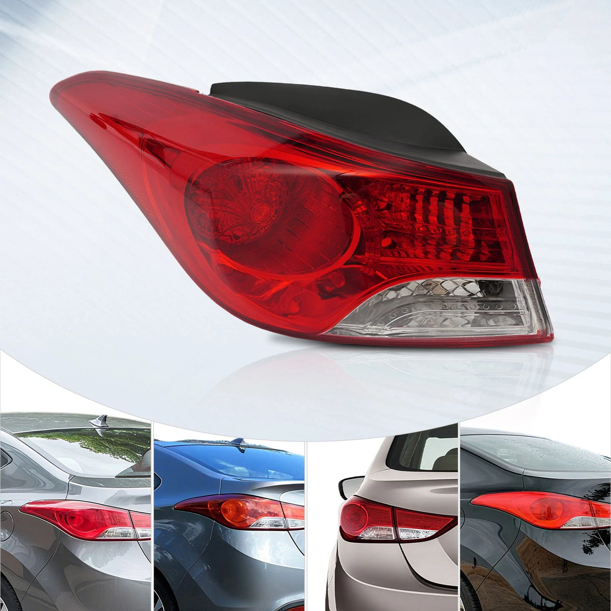 Left Side Tail Lamp for Hyundai Elantra (2011–2013) 924013Y000