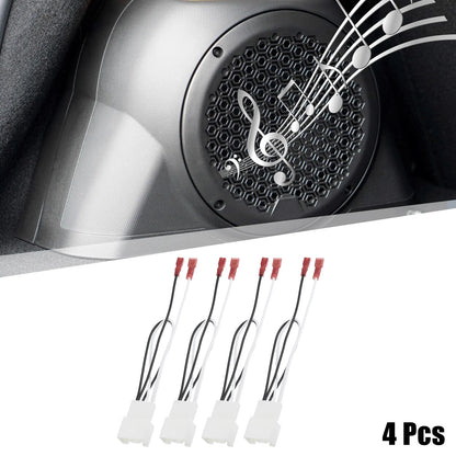 Set of 4 Car Speaker Connector Harness Adapter for Ford Edge (2010–2024)